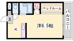 クラージュ保城の物件間取画像